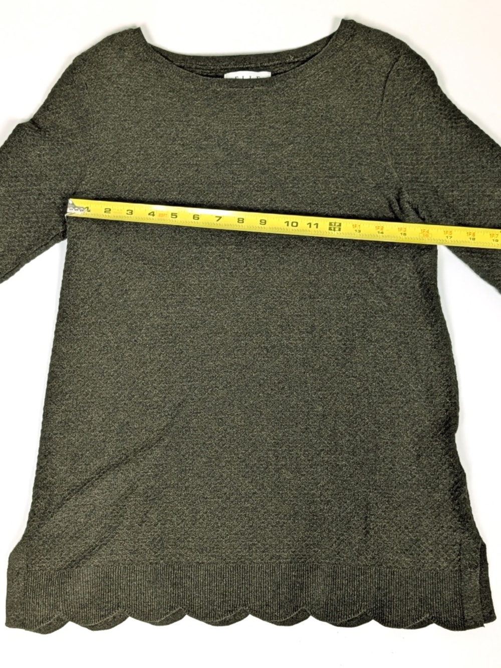 Elle - Olive Green Tunic - Large - Picture 8 of 10